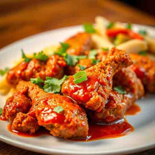 Fiery Chicken 65 - Best Spicy Fried Chicken Recipe